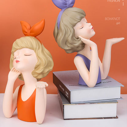 Lighteme Bow Girl Tray Storage