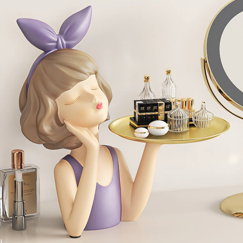 Lighteme Bow Girl Tray Storage