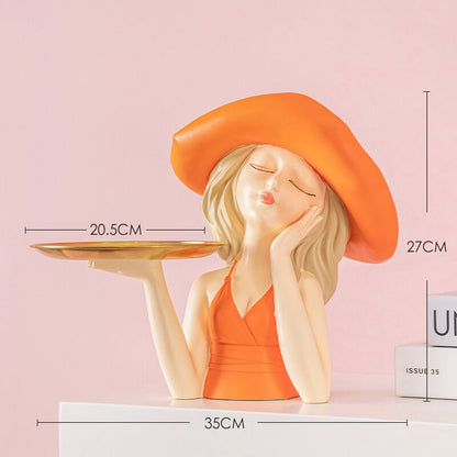 Lighteme Bow Girl Tray Storage