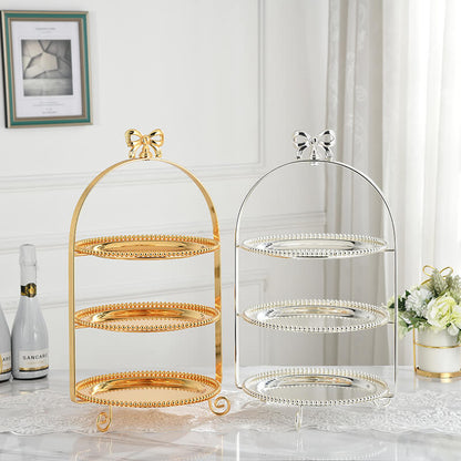 Lighteme Bowknot Beaded Dessert Stand