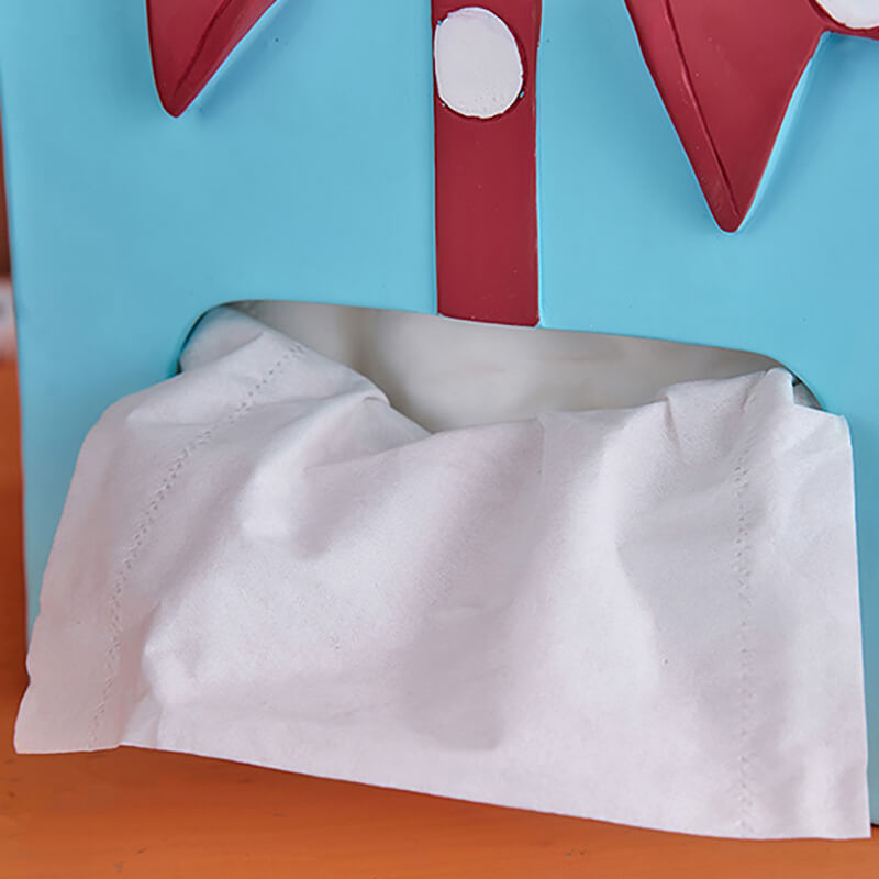 Lighteme Bowknot Polka Dot Tissue Storage Box