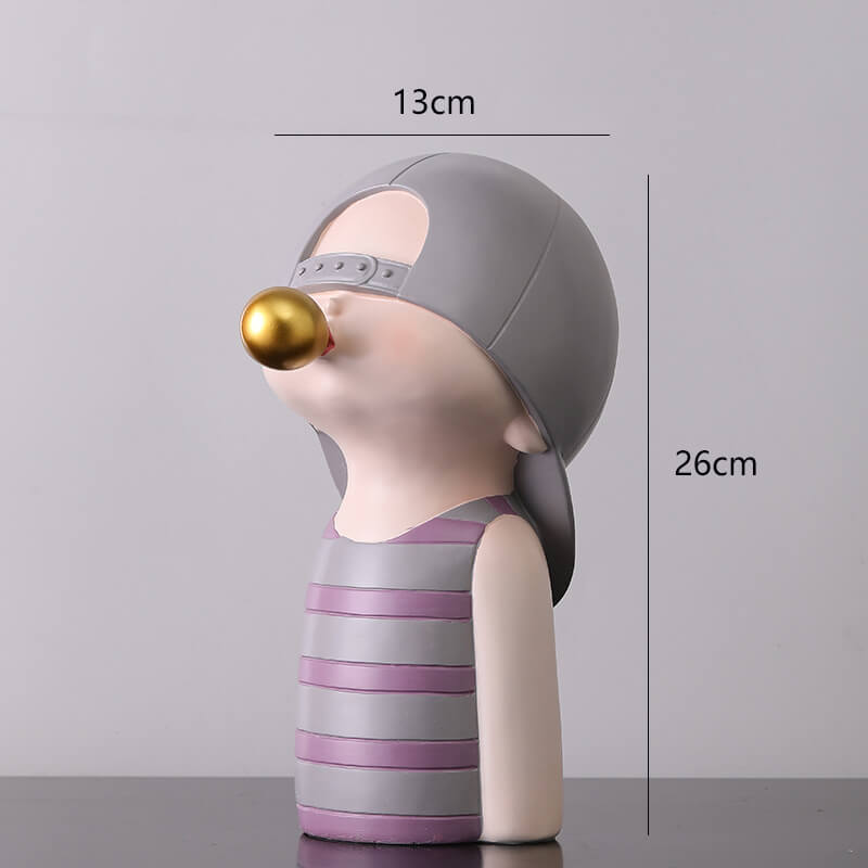 Lighteme Bubble Blowing Girl Resin Ornament