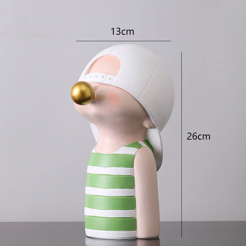 Lighteme Bubble Blowing Girl Resin Ornament