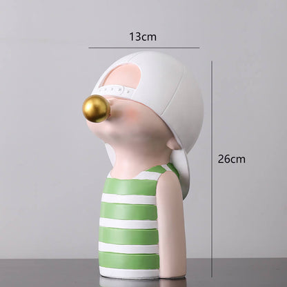 Lighteme Bubble Blowing Girl Resin Ornament