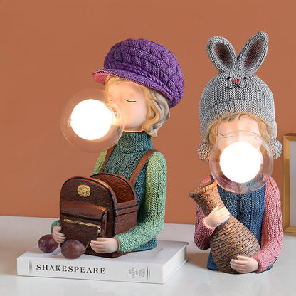 Lighteme Hasenohr-Bubble-Girl-Schreibtischlampe