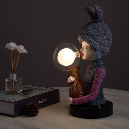 Lighteme Hasenohr-Bubble-Girl-Schreibtischlampe