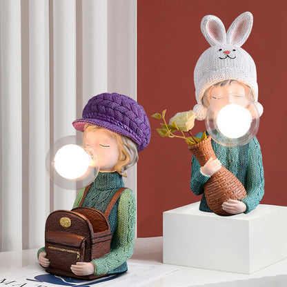 Lighteme Hasenohr-Bubble-Girl-Schreibtischlampe