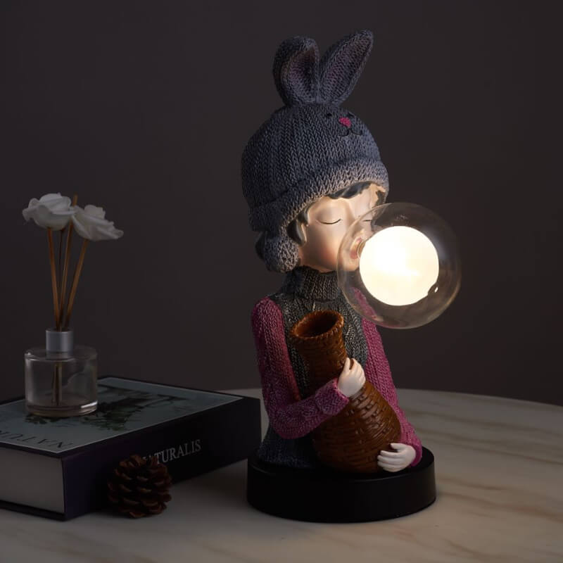 Lighteme Hasenohr-Bubble-Girl-Schreibtischlampe