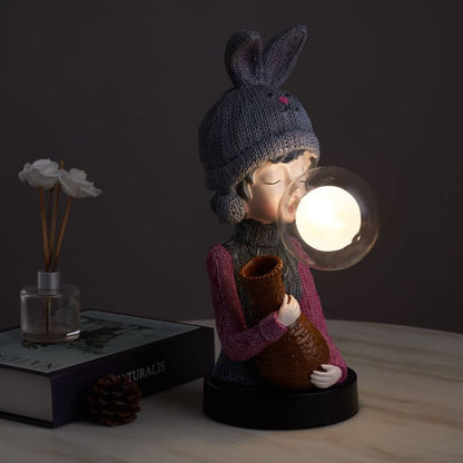 Lighteme Hasenohr-Bubble-Girl-Schreibtischlampe