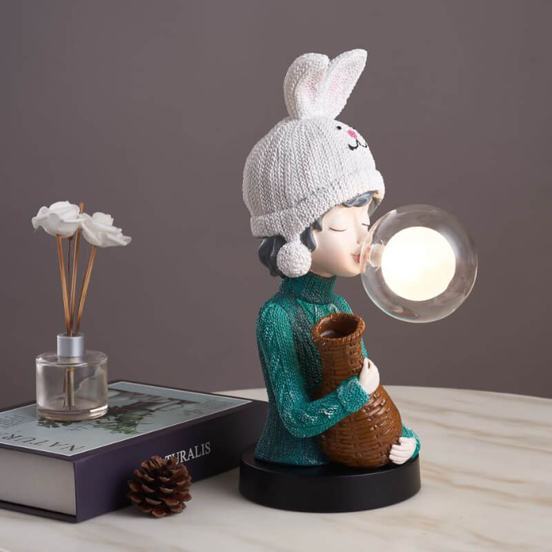 Lighteme Hasenohr-Bubble-Girl-Schreibtischlampe
