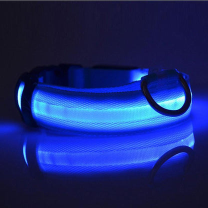 Lighteme Button Battery Luminescent Dog Collar (5 colors & 5 sizes)