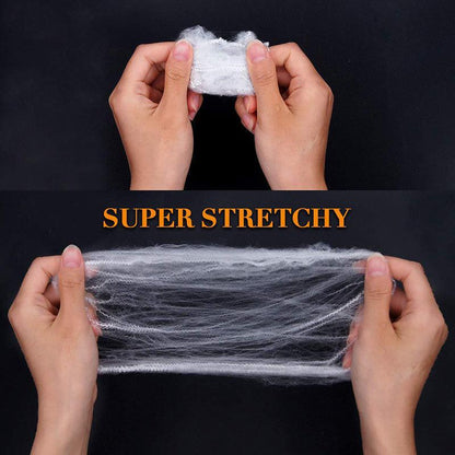 Lighteme Halloween Super Stretch Spinnennetz