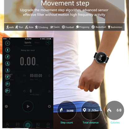 Wasserdichtes Smart-Fitnessarmband von Lighteme