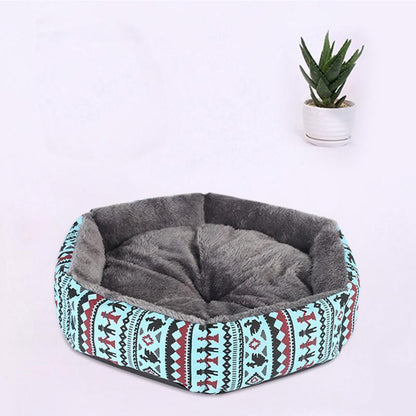 Lighteme Canvas Puppy Kitten Winter Detachable Bed (2 colors & 3 sizes)