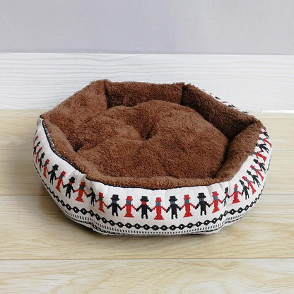 Lighteme Canvas Puppy Kitten Winter Detachable Bed (2 colors & 3 sizes)