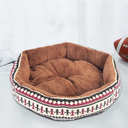 Lighteme Canvas Puppy Kitten Winter Detachable Bed (2 colors & 3 sizes)