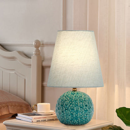 Lighteme Carved Flower Ceramic Table Lamp
