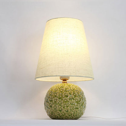 Lighteme Carved Flower Ceramic Table Lamp