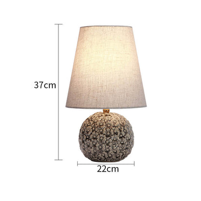 Lighteme Carved Flower Ceramic Table Lamp