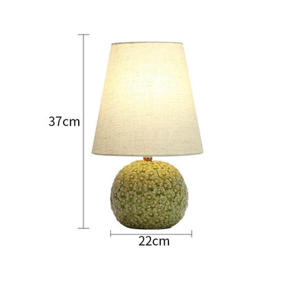 Lighteme Carved Flower Ceramic Table Lamp