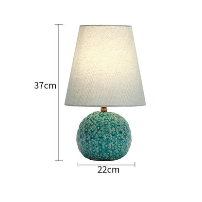 Lighteme Carved Flower Ceramic Table Lamp