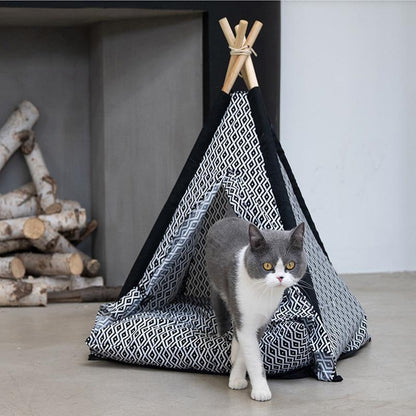 Lighteme Cat Tent  Wood Bracket Teepee