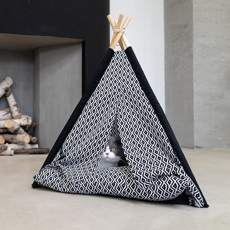 Lighteme Cat Tent  Wood Bracket Teepee