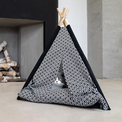 Lighteme Cat Tent  Wood Bracket Teepee