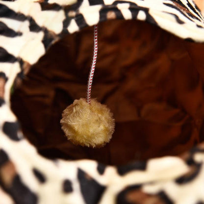 Lighteme Cat Tunnel Leopard Print Crinkly 3 Ways Toy