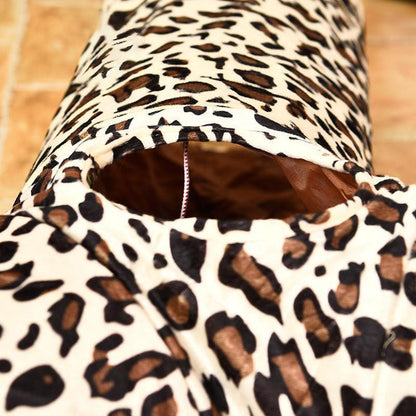 Lighteme Cat Tunnel Leopard Print Crinkly 3 Ways Toy