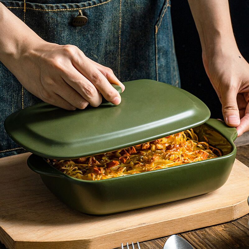 Lighteme Ceramic Baking Dish With Lid