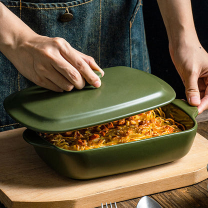 Lighteme Ceramic Baking Dish With Lid