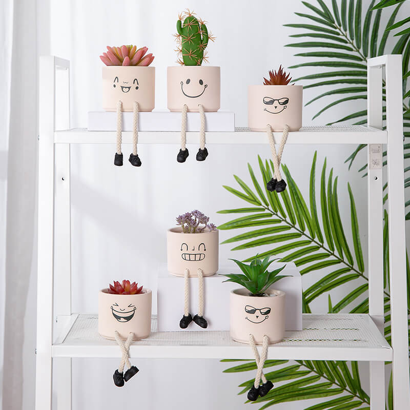Lighteme Ceramic Emoji Vase