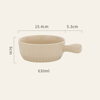 Lighteme Ceramic Handle Baking Bowl