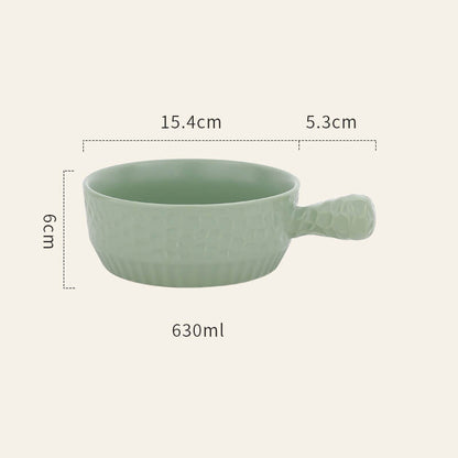 Lighteme Ceramic Handle Baking Bowl