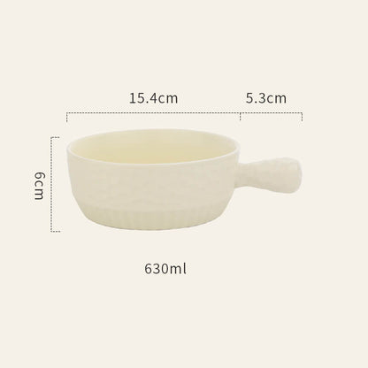 Lighteme Ceramic Handle Baking Bowl