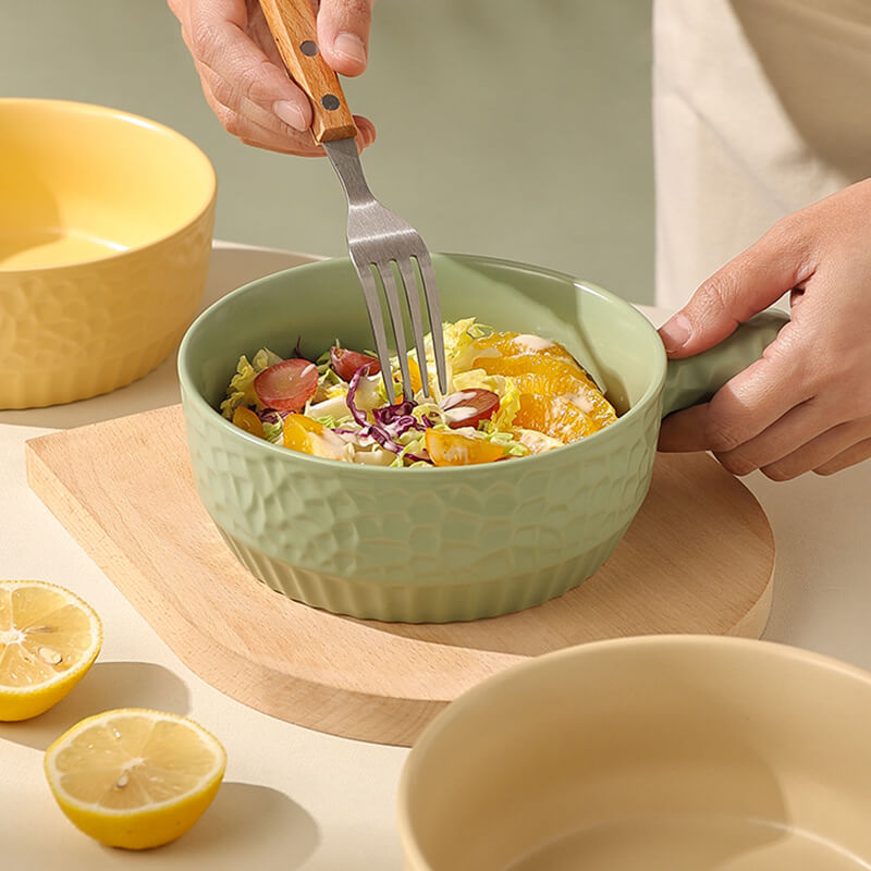 Lighteme Ceramic Handle Baking Bowl