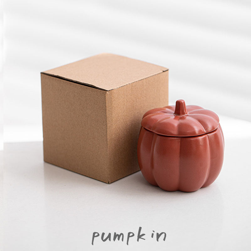 Lighteme Ceramic Pumpkin Candle Cup
