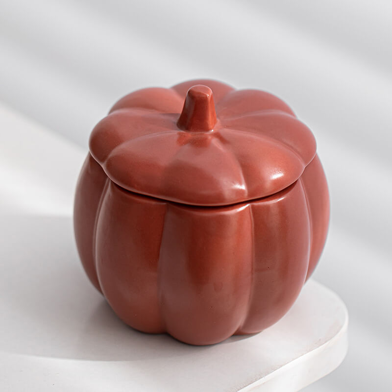 Lighteme Ceramic Pumpkin Candle Cup