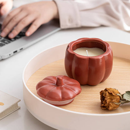 Lighteme Ceramic Pumpkin Candle Cup