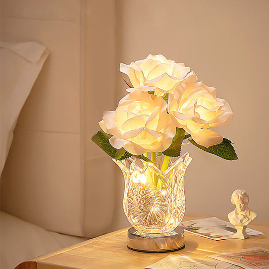 Lighteme Champagner-Rosen-Nachtlampe