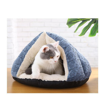 Lighteme Chenille Triangle PV Fleece Cat Bed (2 sizes)