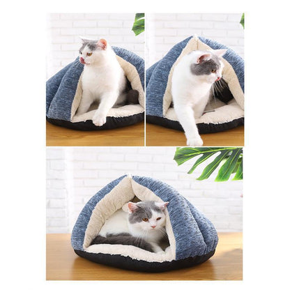 Lighteme Chenille Triangle PV Fleece Cat Bed (2 sizes)