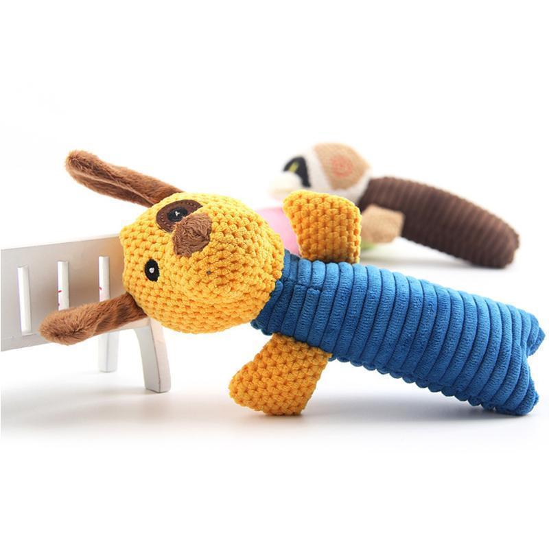 Lighteme Chew Squeaky Plush Dog's Toy (3 colors)