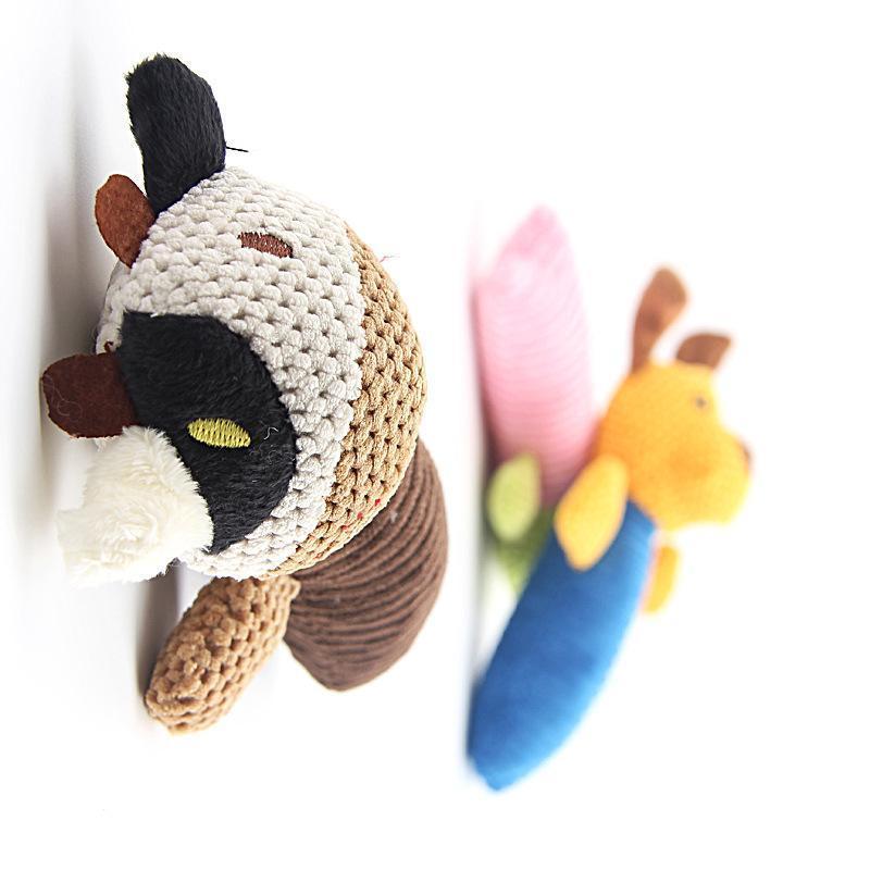 Lighteme Chew Squeaky Plush Dog's Toy (3 colors)