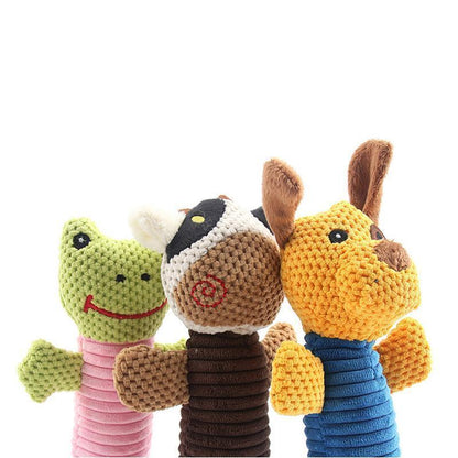 Lighteme Chew Squeaky Plush Dog's Toy (3 colors)