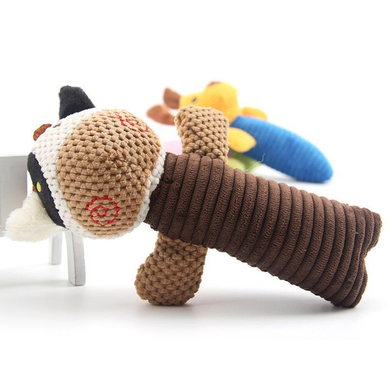 Lighteme Chew Squeaky Plush Dog's Toy (3 colors)