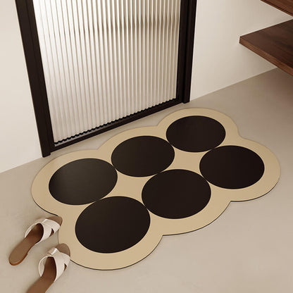 Lighteme Circle Color Matching Diatom Mud Bath Mat