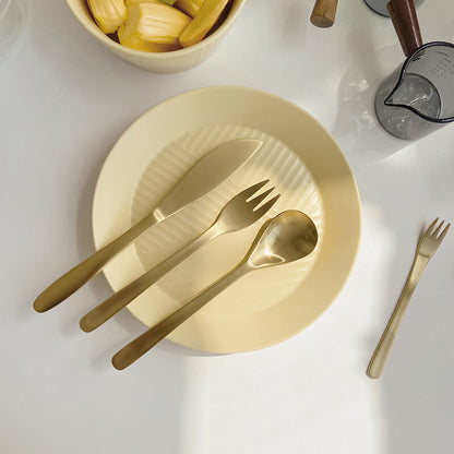 Lighteme Classic Simple Stainless Steel Flatware 5Pcs Set