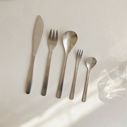 Lighteme Classic Simple Stainless Steel Flatware 5Pcs Set